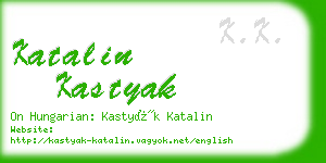 katalin kastyak business card